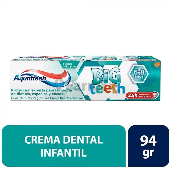 Aquafresh pasta dental "Big Teeth 6-8 years" x 93,75 g / 75 mL Aquafresh